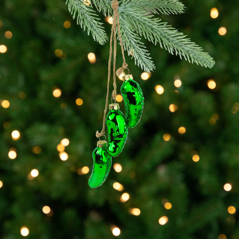 Ornement de Noël en verre 8,5 po