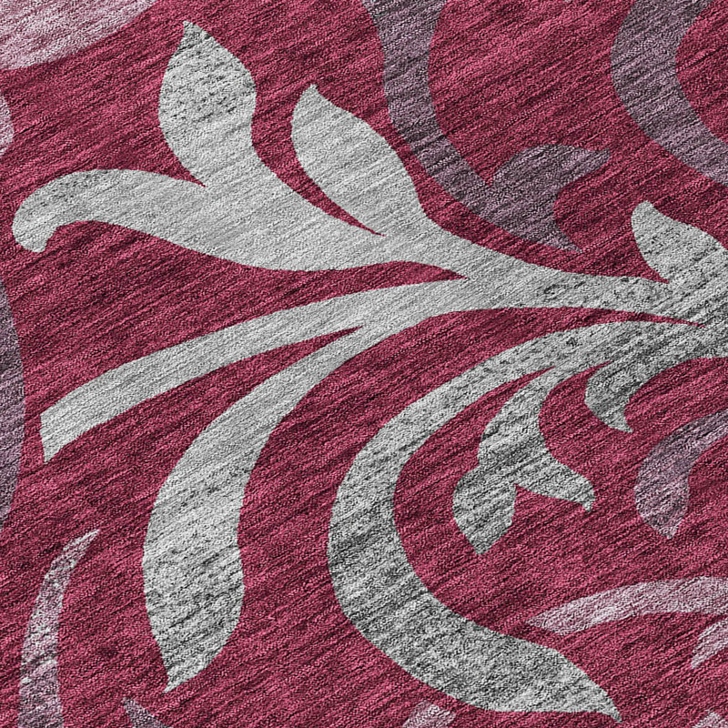 Washable Floral Indoor / Outdoor Rug, Rectangle 1'8" x 2'6"