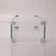 Accessoire de foyer rectangulaire rectangulaire, transparent, en verre, Lb