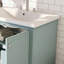 Meuble-lavabo de salle de bain en bois massif + panneau de fibres à densité moyenne avec lavabo, portes et tiroirs Rangement multifonctionnel.