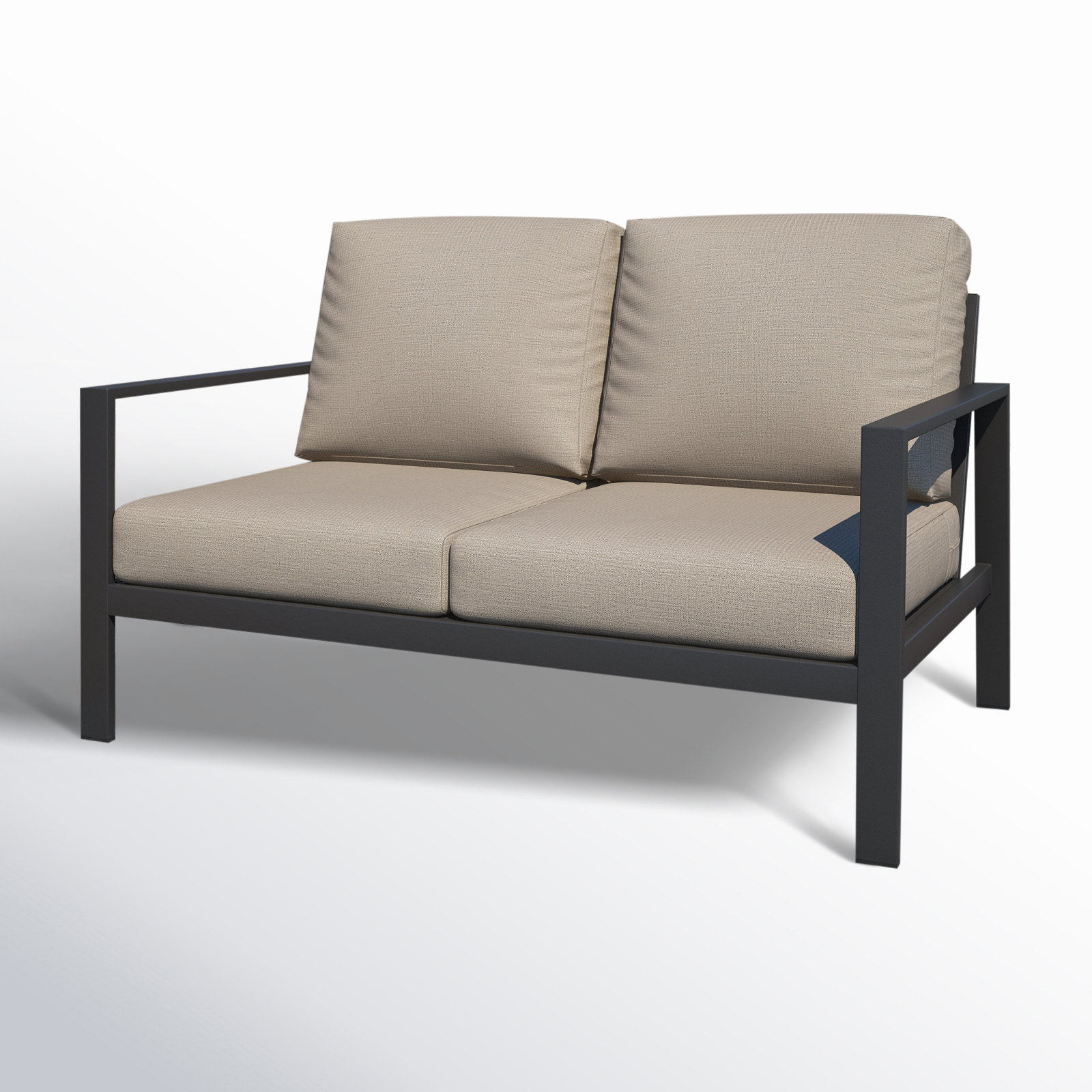 Townsend Sofa Seating Group with Sunbrella® Cushions, Cast Silver Sunbrella®, Gray