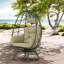 Chaises longues pivotantes de patio, chaise en rotin moderne en acier pour la maison