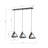 Merriam 3 - Light Brownish Black Kitchen Island Pendant