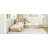 L-Shaped Combination Twin Bed With Trundle And Drawer,3-In-1 Low Corner Platform Bed Linked With Built-In Desk And Led Downlight