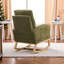 Chaise berçante avec repose-pieds réglable et pieds latéraux en bois massif-799204414