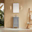 Ensemble de meuble-lavabo simple autoportant 18 po avec 2 poignées entièrement assemblé-656522636