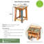 Ranjit Solid Wood Accent Stool