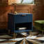 Table de chevet bleu nuit-613275297