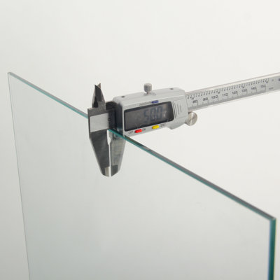 Vitrine en verre avec porte double 5 tablettes