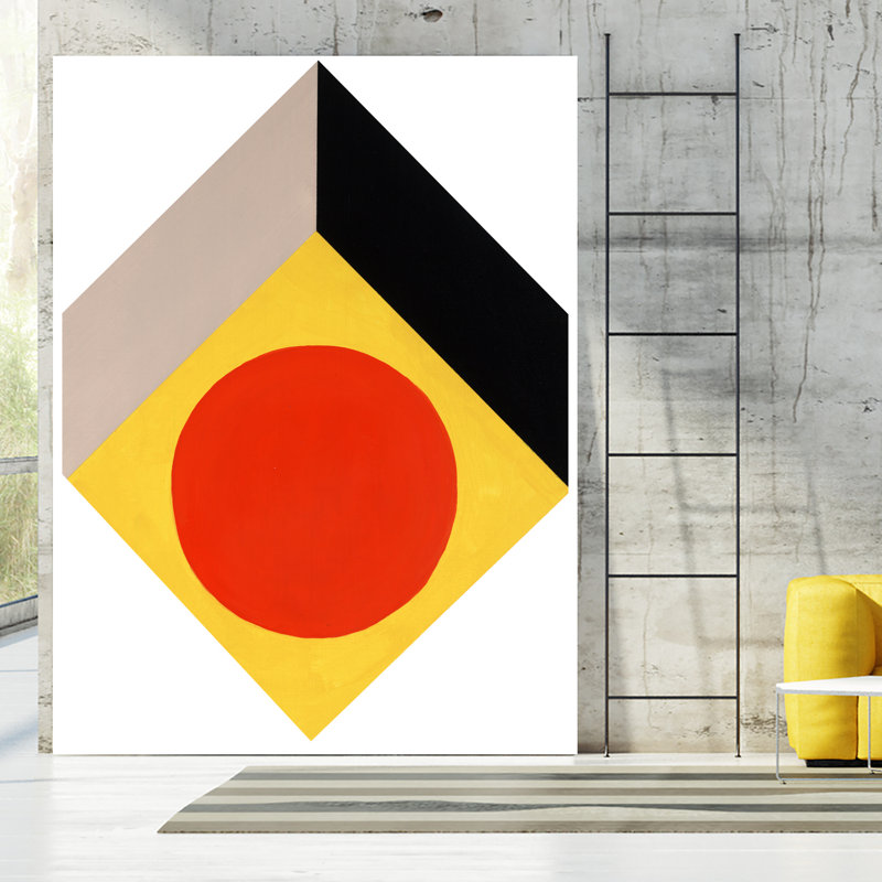 Divisé par le temps X sur toile