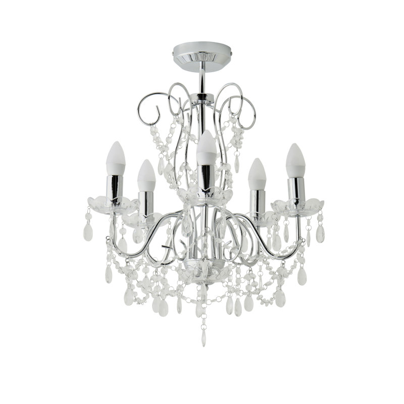 Babcock 5 - Light Candle Style Chandelier, Not Included