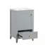 Meuble-lavabo de salle de bain avec lavabo, porte à fermeture douce, support de rangement et tiroir-1595406496