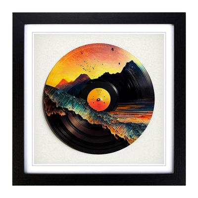 Vinyl Record Neo-Impressionism - Framed Print