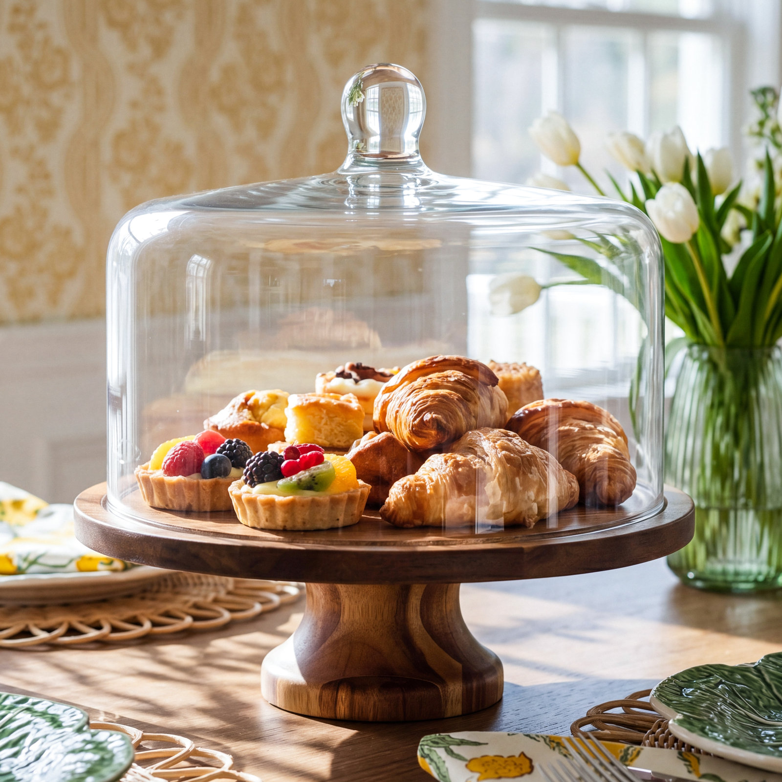 Acaciawood Cake Stand