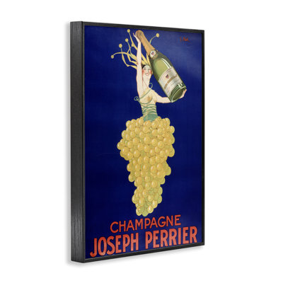 Giclée vintage encadrée champagne Perrier, design par Marcus Jules