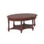 Table basse ovale 45 po avec tiroir et tablette de rangement pour le salon-1227301541