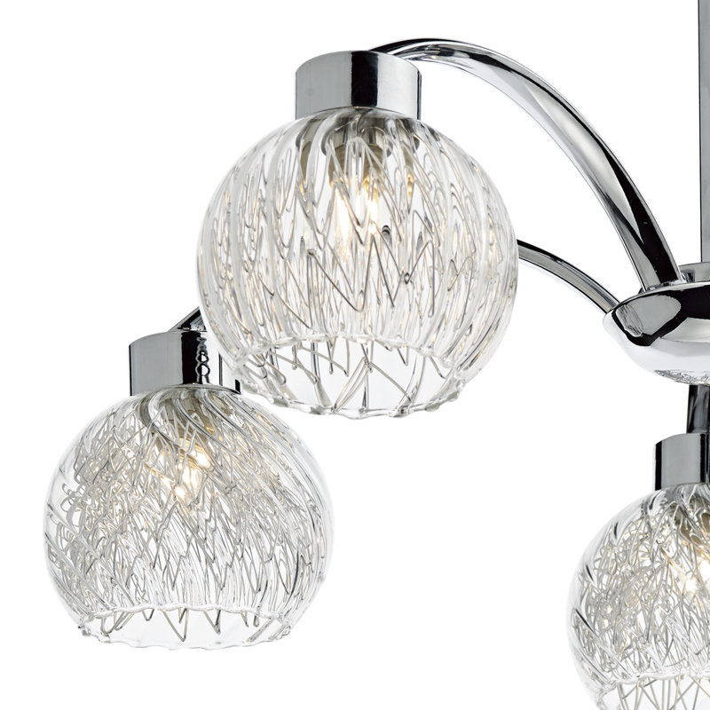 Alasdair Glass Semi Flush Mount