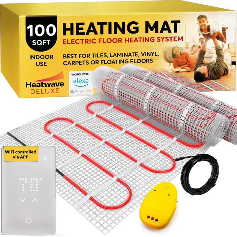 Heatwave Deluxe Underfloor Heating System (120 volt), 0.25" H x 20" W x 732" L