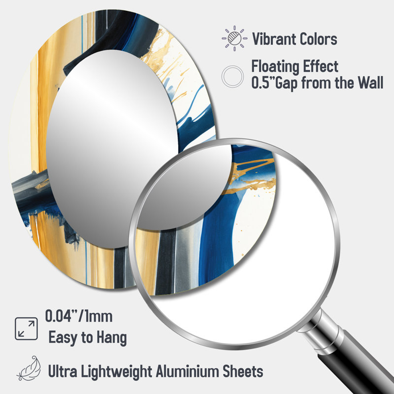 Miroir mural oval, 40 po x 30 po