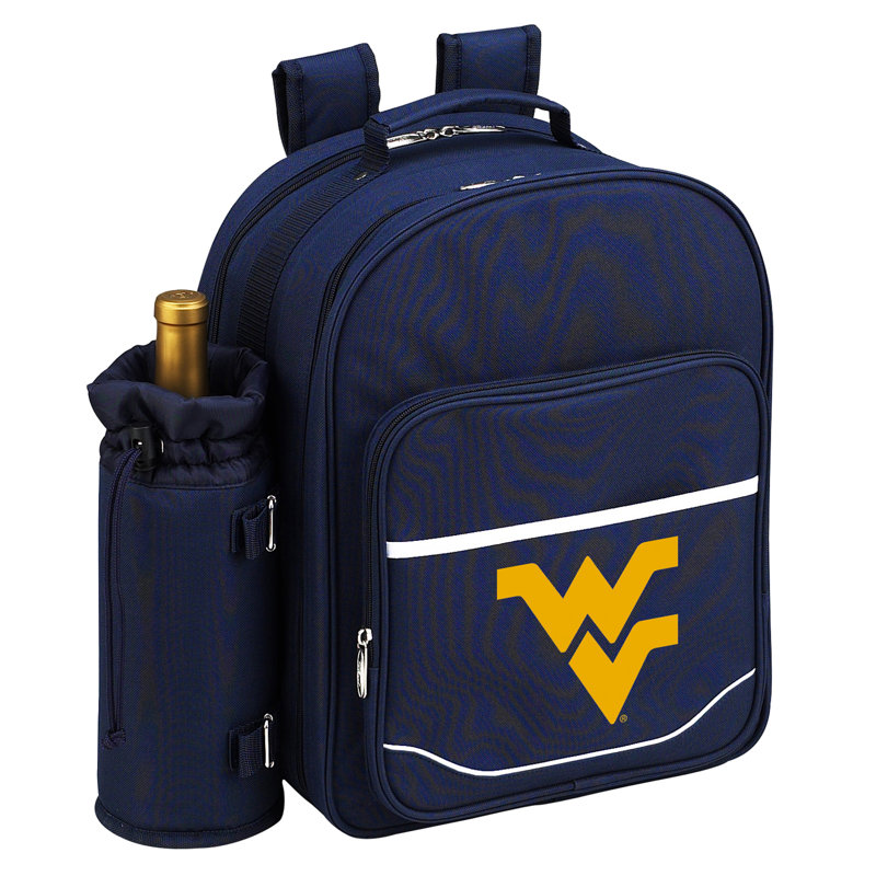 NCAA West Virginia Mountaineers pique-nique sac à dos équipé pour deux