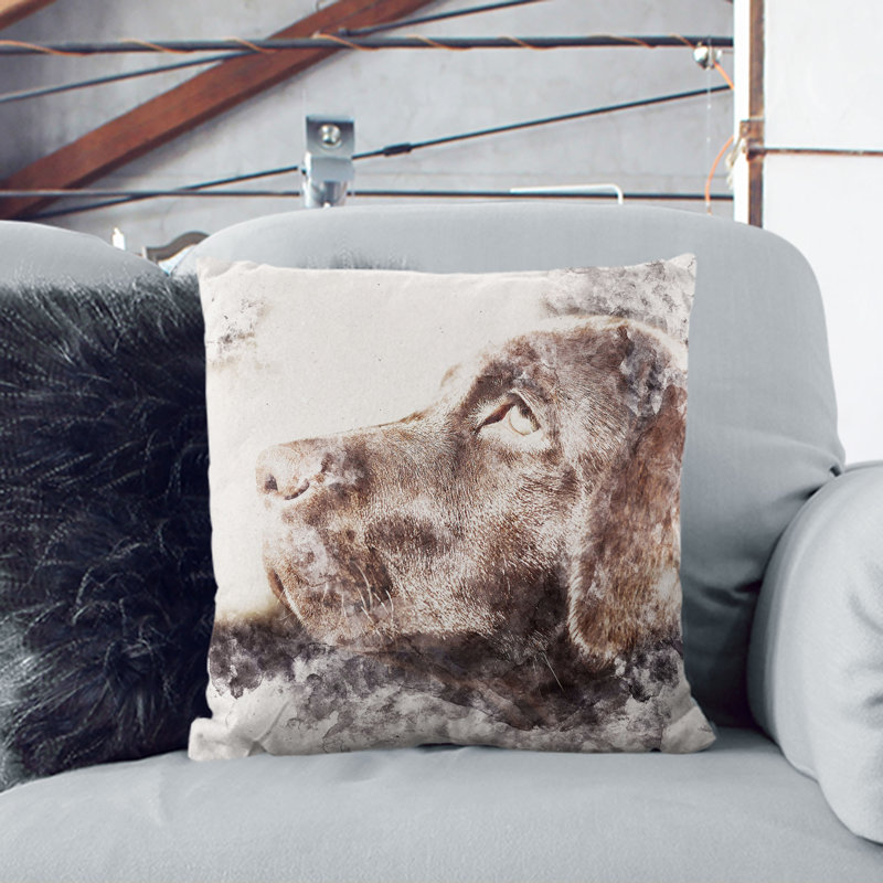 Square Cushion, 55cm H x 55cm W x 20cm D, White