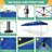 10'Wx30'D Pop Up Canopy, One Push Setup Glow Party Tent-104746804