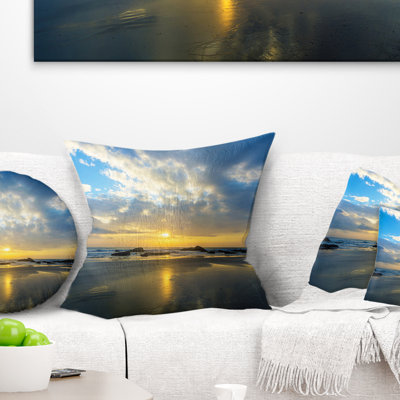 Coussin magnifique en soleil de mer