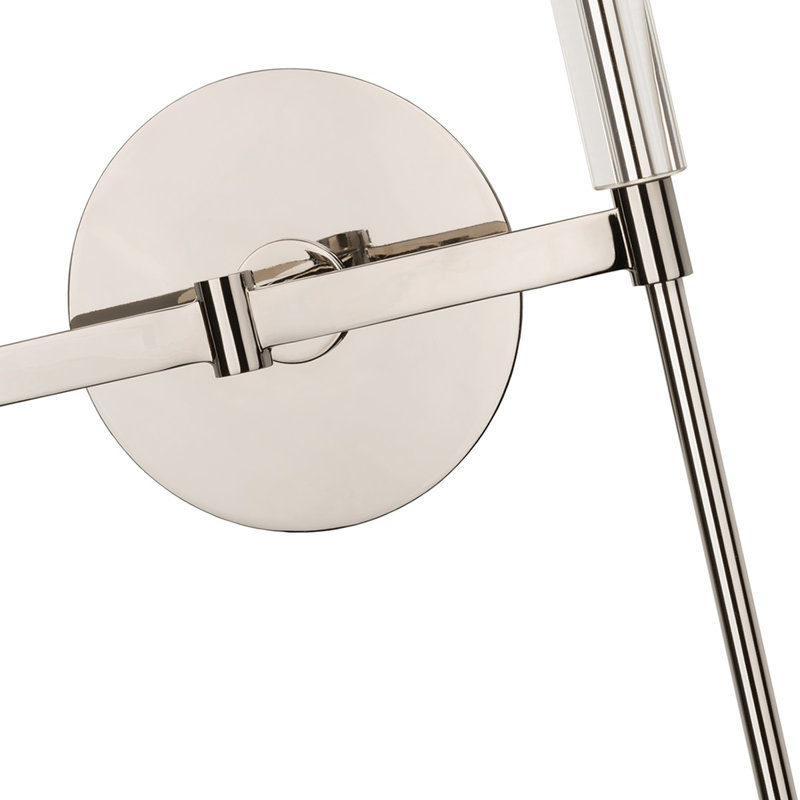 Amherst 2 - Light Armed Sconce, Polished Nickel