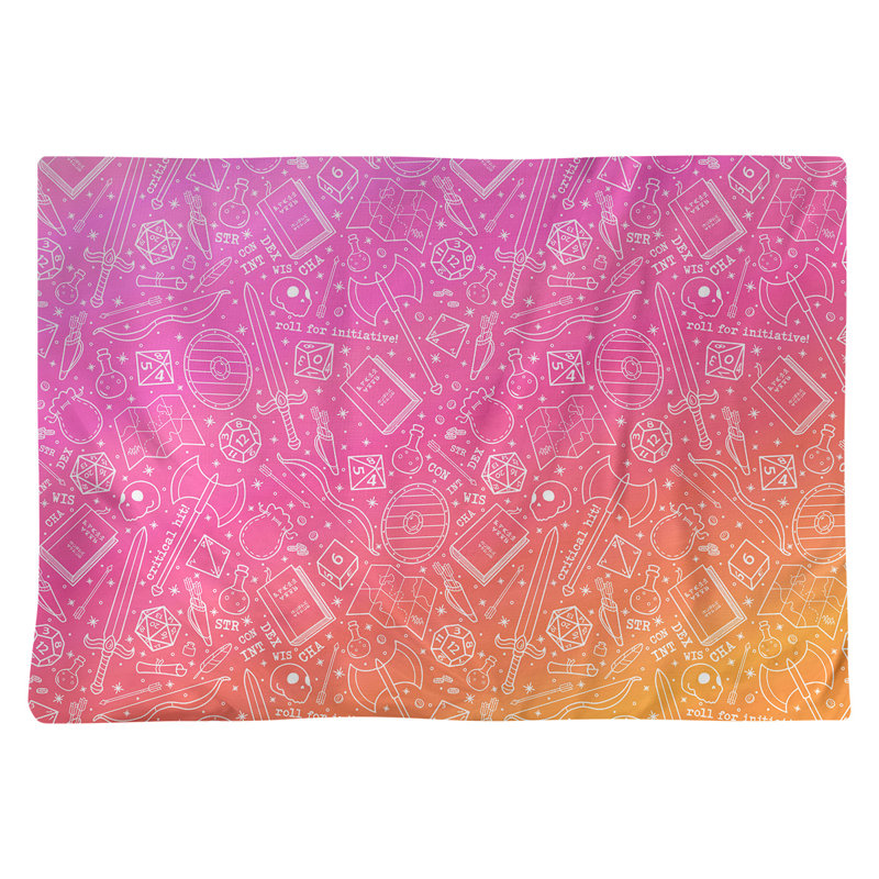 Napperon classique de 18 po, Rose / Orange