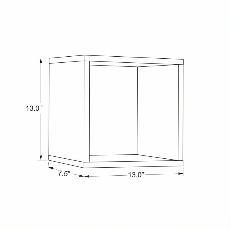 Tablette murale cubique
