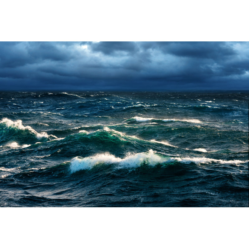 Waves - Wrapped Canvas Print, 30cm H x 46cm W x 3.8cm D
