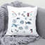 Nautical Sea Life_501 - Coussin décoratif en polyester