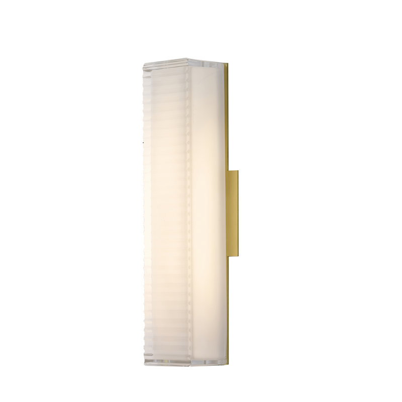 Transitional 1-Light LED Rectagnular Wall Sconce 