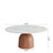 Modern Round Coffee Table with Faux Marble Tabletop and Pedestal Solid Wood, Cocktail Table for Living room & Home Decor-1724320334-1724320347-1724320340