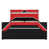 Noir et rouge sélectionné