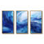 «Blue Emotional Tachism Waves 2» - art mural tachisme-86097708-86097706