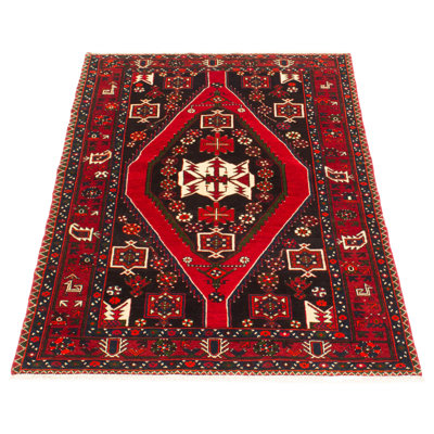 Tapis bleu marine Andelz 4 pi 4 po x 6 pi 5 po