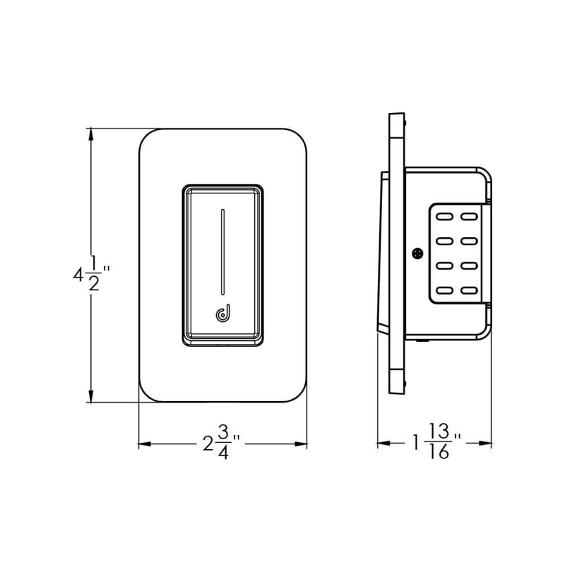 Giannamarie Tamper Resistant Digital Dimmer