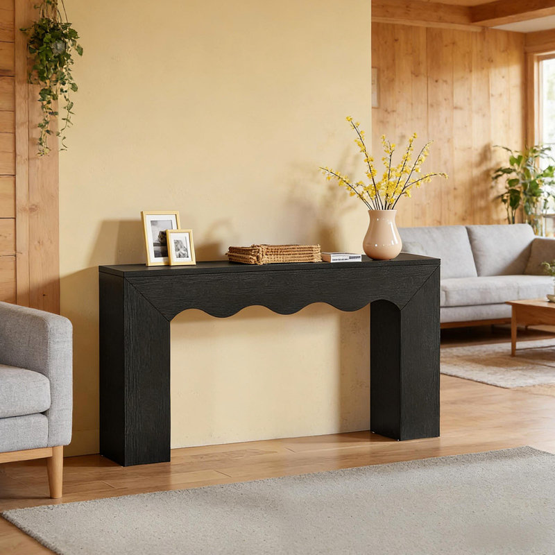 Canapé, console, table d'entrée, Noir