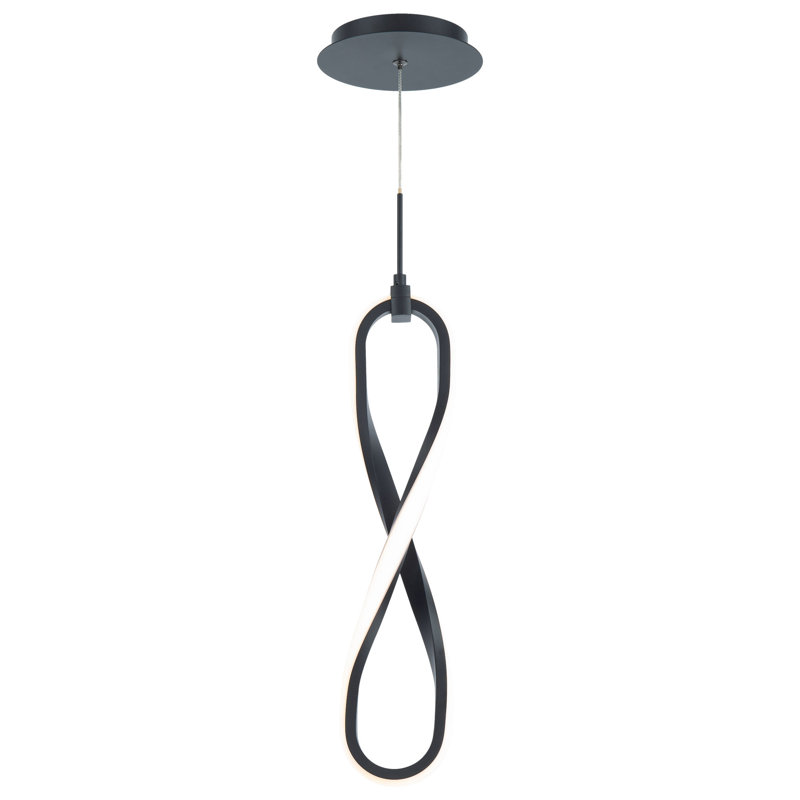 Marise 1 - Light LED Pendant, Black