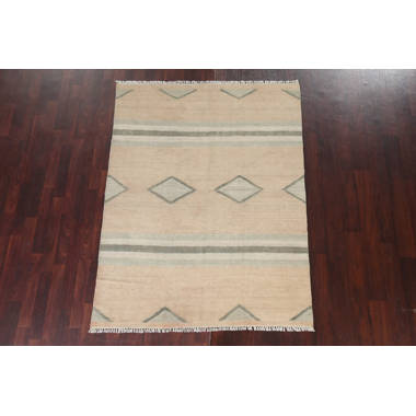 Handwoven Geometric Wool Area Rug from Uzbekistan (2.5x4), 'Silk Road  Diamonds