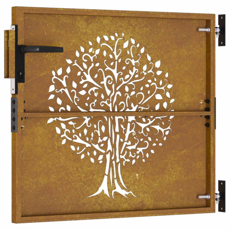 Quasqueton Metal Gate, Brown, 180cm H x 105cm W