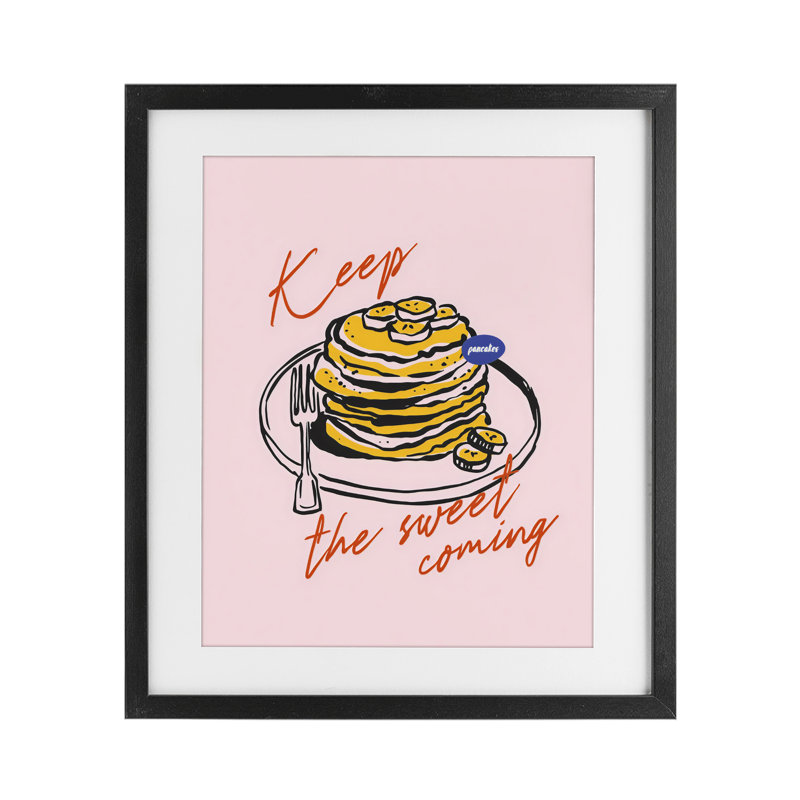 «Keep The Sweet Coming», reproduction imprimée sous verre, conception de The Prints Vibe, 16 x 13