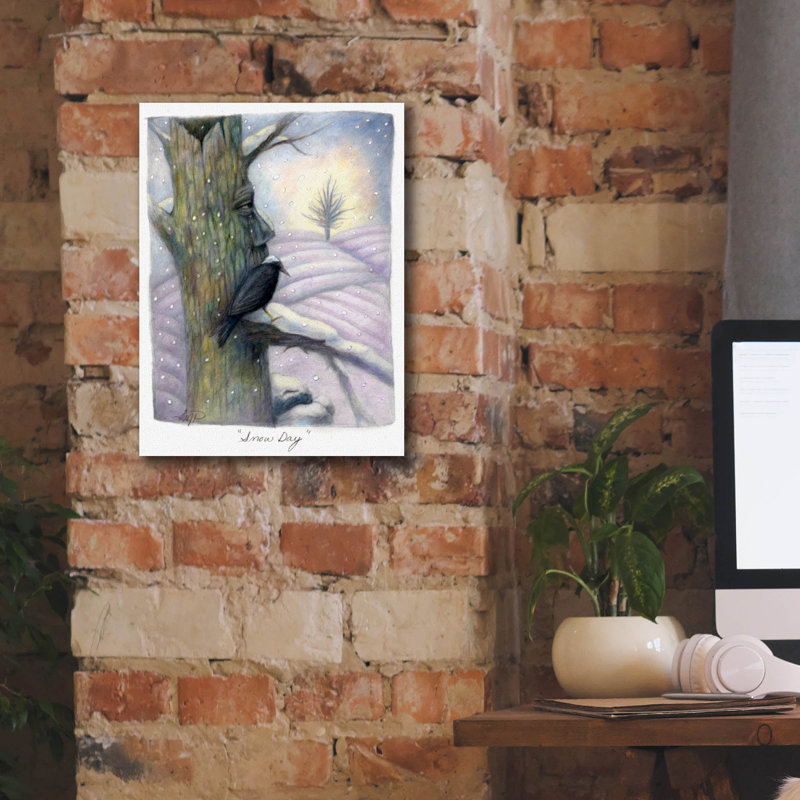 «Snow Day» par Art and a Little Magic, art mural sur toile, 18 po x 26 po, H 16 po x l 12 po x P 0,75 po