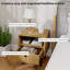 40cm W Steel Bedside Table