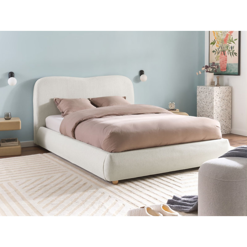 Taric Upholstered Fabric Lift Up Storage Ottoman Bed, European Double (140 x 200 cm)