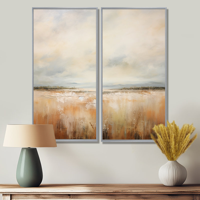 «Meadow Grasslands Minimalisme III», impressions sur toile, H 32 po x l 32 po, Argent argent