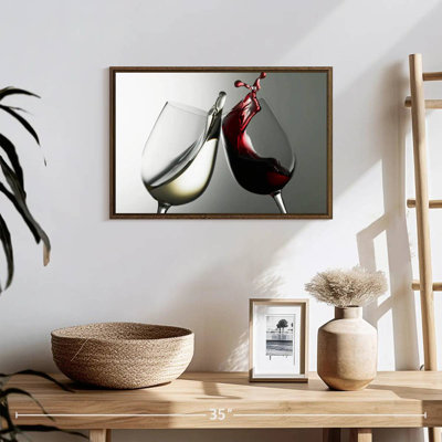 Blanc et vin rouge