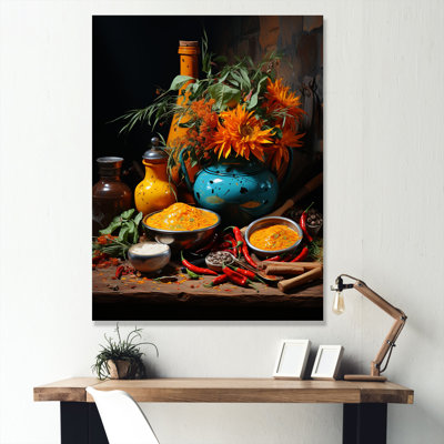 Indian Art Spices Of India 2 - Art mural indien