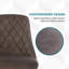 Chaise d'appoint capitonnée Arikah-1240993396